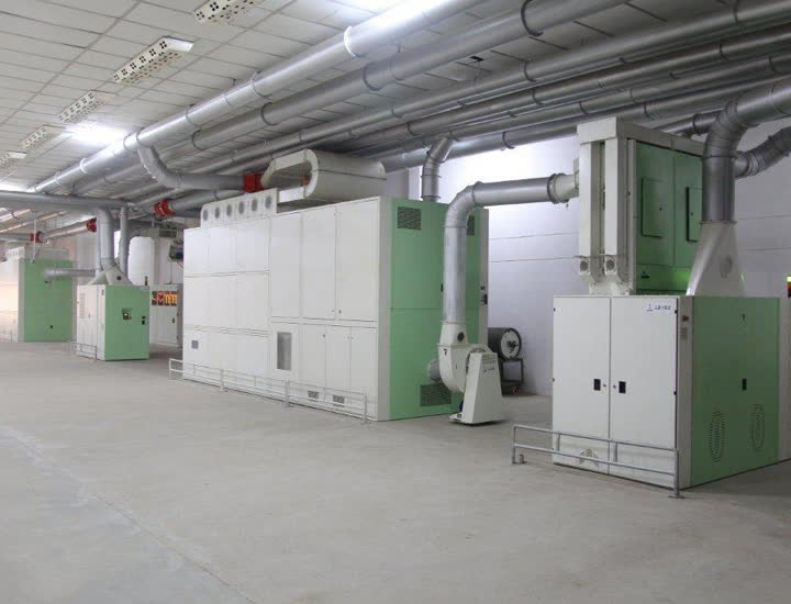 Blow room line at partner spinning mill