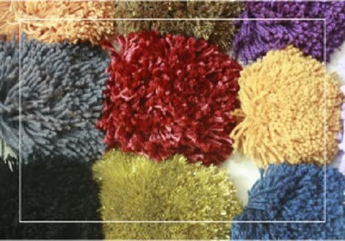Acrylic carpet yarn